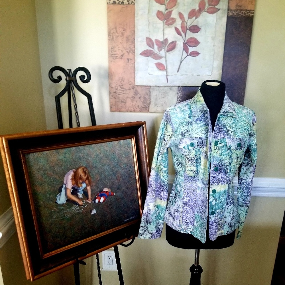 Joni B. Multicolored  Blazer Size Small